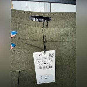 Zara Khaki Green Pants